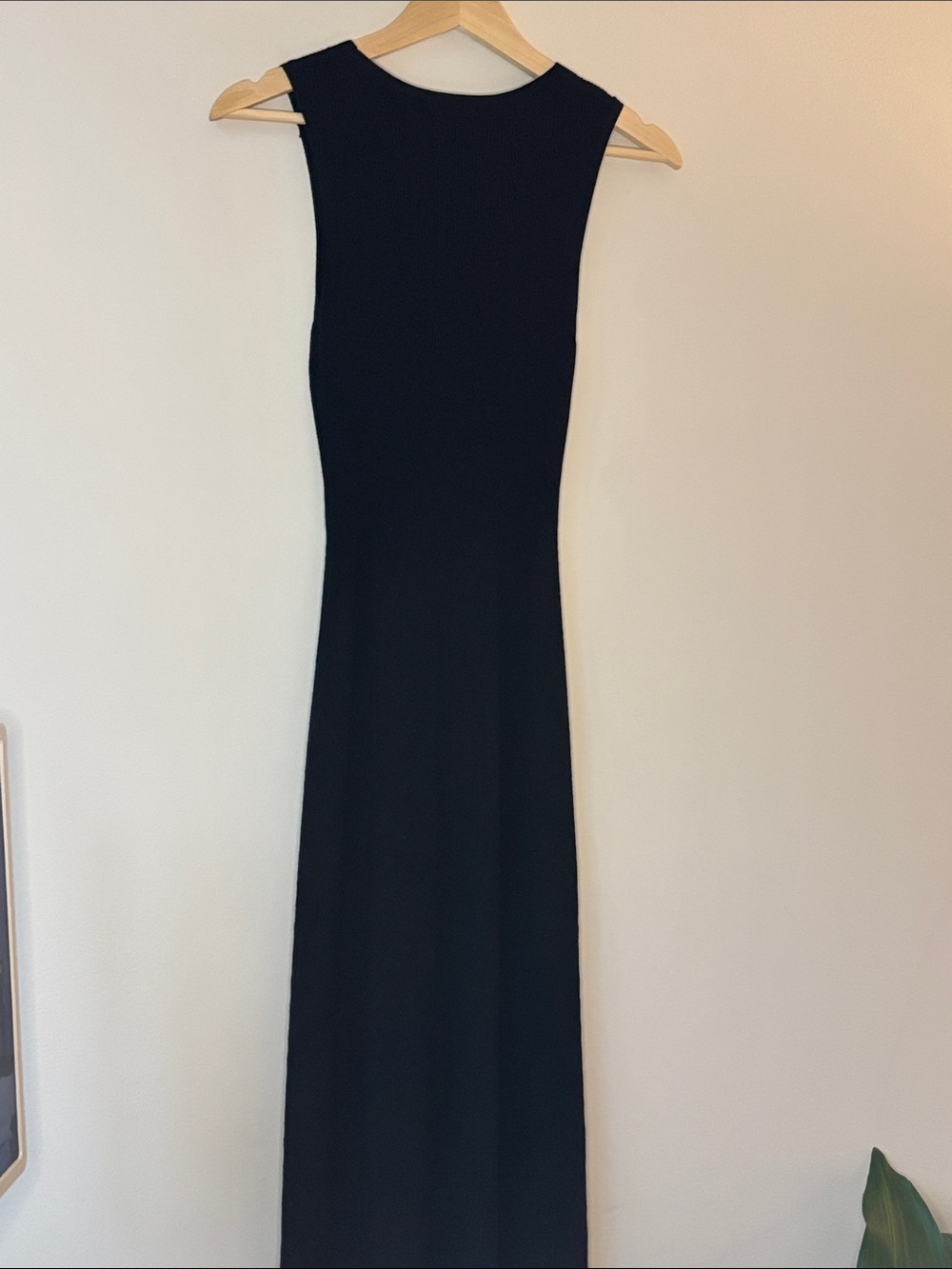 Sezane Black Sleeveless Maxi Dress Side Button Placket - Picture 8 of 8